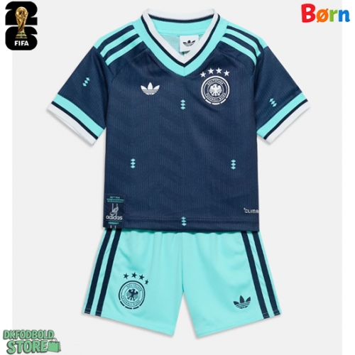 Tyskland Replika Babytøj Udebanesæt Børn VM 2026 Kortærmet (+ Korte bukser)